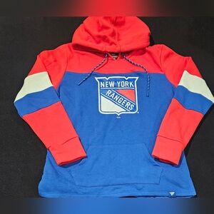 New York Rangers Hooded Fanatics Authentic Henrik Lundqvist Mens Size Large